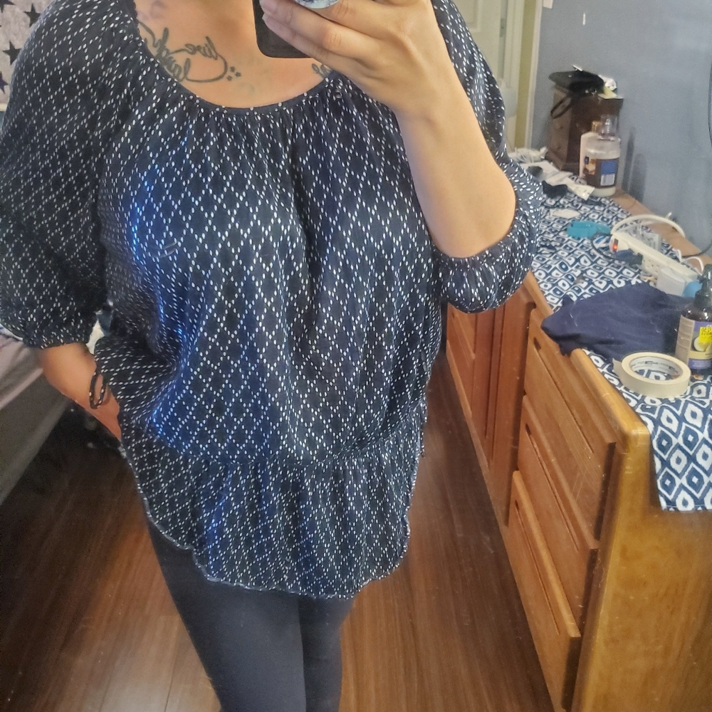 ⭐ Navy Dress shirt
